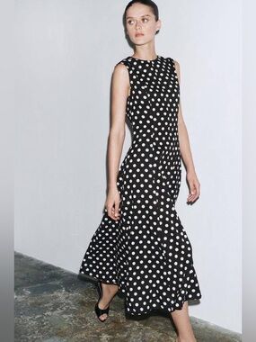 zara knitted dress with pearls Zara Knit Dress With Pearl Fringe